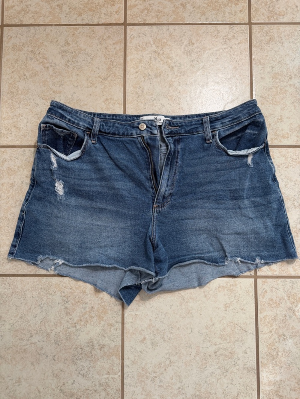 Hollister Distressed Denim Cutoff Shorts